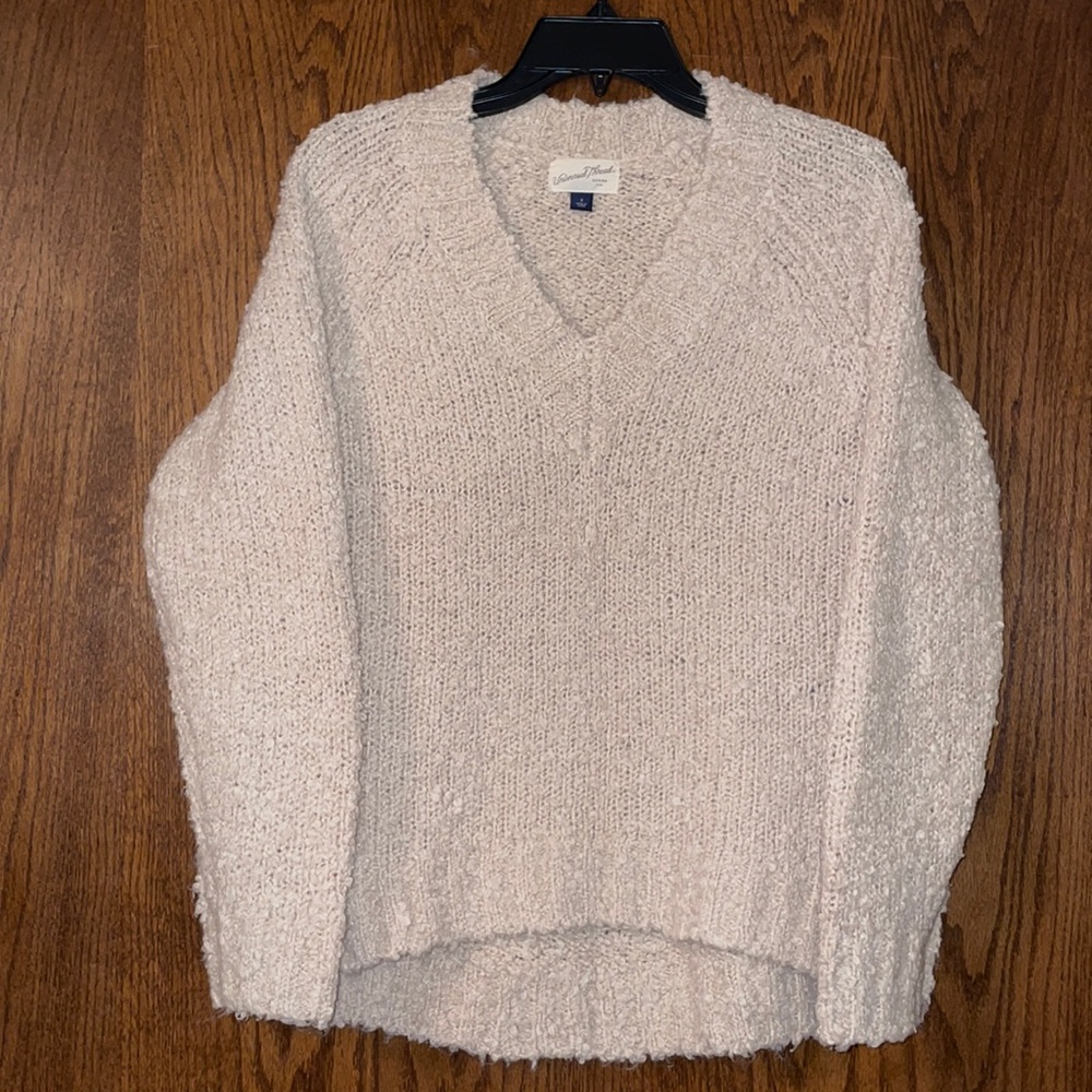 Cream Fluffy Sweater